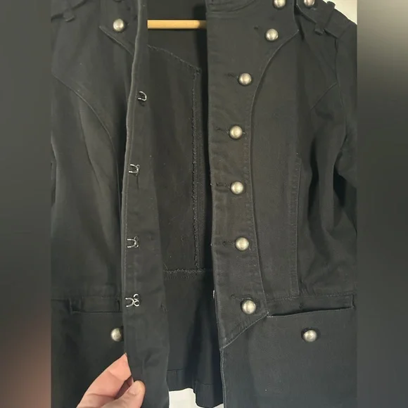 Vintage Rue21 Black Denim Jacket - Picture 3 of 4